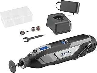 Dremel 8240 akumulatorowe narzędzie obrotowe 12V 2Ah, akumulator litowo-jonowy, zestaw narzędzi wielofunkcyjnych z 5 akcesoriami, zmienną prędkością 5.000-35.000 obr.