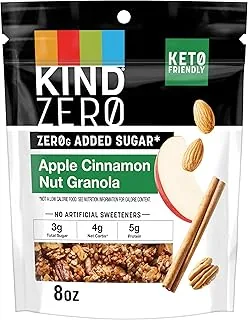 KIND Zero Added Sugar Granola, Apple Cinnamon Nut, Healthy Snacks, Gluten Free, 5 Count