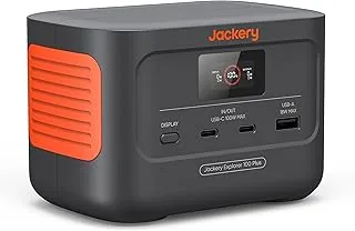 Jackery Explorer 100 Plus, przenośna stacja zasilania 99 Wh z akumulatorem LiFePO4 o mocy wyjściowej 128 W, bateria zapasowa mieszcząca się w dłoni podczas podróży służbowych i wypraw terenowych