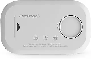 Fire Angel FA6813 Czujnik Czadu – Czujnik Tlenku Węgla Bateriami AA – Przenośna Podróżna Czujka Czadu z Alarmem – Detektor Tlenku Węgla z Funkcją Testu