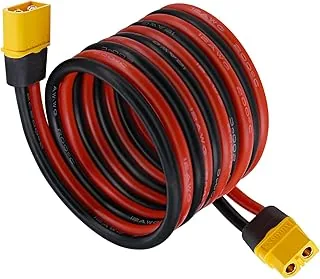 Przedłużacz XT60, BENACES 3FT 12AWG XT60 męski na XT60 żeński kabel adapter do baterii RC przenośna stacja zasilająca panel słoneczny