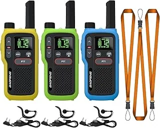 BAOFENG GT-18 Walkie Talkie PMR446 Radio bez Licencji dla Dorosłych Dzieci, Walky Talky z Akumulatorem 1500 mAh, Podwójny Przycisk PTT, 16 Kanałów, Skanowanie, Latarka do Pieszych Wędrówek po Kempingu