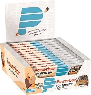 Powerbar 40% Protein + Crisp Bar (12x40g) Caramel Peanut Butter - Batony - Batony proteinowe