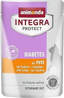 animonda Integra Protect Diabetes dietetyczna karma dla kotów w woreczku, mokra karma dla cukrzycy, z indykiem, 24 x 85 g