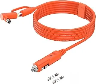 Tonton Zapalniczka samochodowa DC7909&DC8020, adapter kabla ładowarki samochodowej 12 V do przenośnej stacji zasilającej, compatibel with Jackery, generatora słonecznego, modułu słonecznego, GPS (2 m)