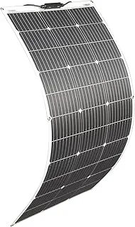 Panel słoneczny 100W 18V Elastyczny Moduł solarny Monokrystaliczna ładowarka solarna do niezależnego od sieci systemu/instalacji wyspowych/przenośnej