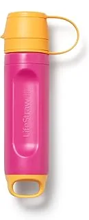 LifeStraw Peak Series Solo - indywidualny filtr wody na wędrówki, kemping, podróże, przetrwanie, eliminuje bakterie, pasożyty i mikroplastiki, różowa lemoniada