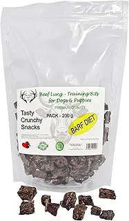 Produkty treningowe dla psów - suszone płuca dla psów - 100% aromatyczne mięso (200 g, Płuca wołowe)