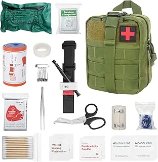 Zestaw pierwszej pomocy Outdoor, 46 sztuk First Aid Kit Military, Zestaw pierwszej pomocy Trauma Set, Zestaw survivalowy First Aid Kit, Medyczna torba taktyczna, na outdoor camping, polowanie