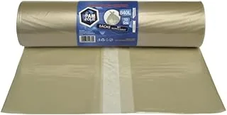 Worki na śmieci 840L - 10 sztuk - XXL, duże worki na odpady budowlane, premium - 130x170cm - 40µm - przezroczysty worek na śmieci - worki na odpady budowlane