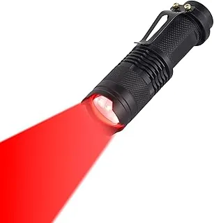 Latarka LED, wielofunkcyjna, przenośna mini lampka, 3 tryby pracy, noktowizor, nocne wędkowanie, astronomia i sytuacje awaryjne