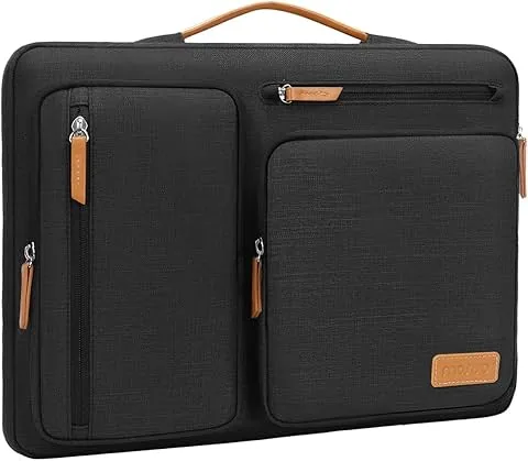 MOSISO etui na tablet kompatybilne z 11 cali iPad Pro M4 i iPad Air M2 2024, iPad Pro 11 M2 M1, iPad 10.9, iPad 10.2, iPad Air 5/4 10.9, otwierane z boku, z 4 kieszeniami na suwak, czarne