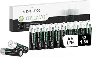 baterie AA 12 sztuk, Mignon LR6 AA 1,5 V, długotrwała moc, wydajne, alkaliczne, może być używane do zabawek, budzików i innych urządzeń elektronicznych【10 lat 】