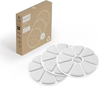 Philips Filtry Wielowarstwowy do Fontanny z serii dla zwierząt, Czysta i Świeża Woda Pitna. Zestaw 3 Filtrów Wymiennych. Biały (PAW0010/01)