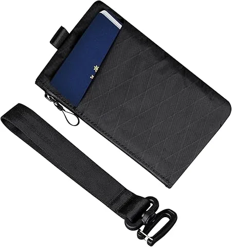 Zip Clutch, męska kopertówka z ochroną RFID, długi portfel męski z paskiem na nadgarstek i suwakiem, etui na paszport podróżne, torebka na telefon, wodoodporna