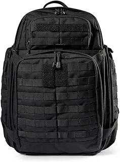 5.11 Plecak taktyczny, RUSH 72 2.0 Military Survival Molle, plecak z kieszenią na laptopa, duży, 55 l, czarny, styl 56565ABR