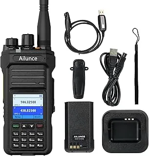 Retevis Ailunce HA1UV Ham Radio, Dwupasmowy Radiotelefon Amatorski, Wodoodporny IP67, 2800mAh, Sub-PTT, Radiotelefon Amatorski Dalekiego Zasięgu dla Radioamatorów, Impreza Amatorska (1 Szt.)