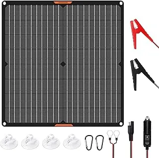 Panel słoneczny 30 W 12 V Samochodowa ładowarka słoneczna wodoodporna przenośna ładowarka zasilana energią słoneczną i utrzymująca ładowanie z wtyczką zapalniczki i zaciskiem krokodylkowym