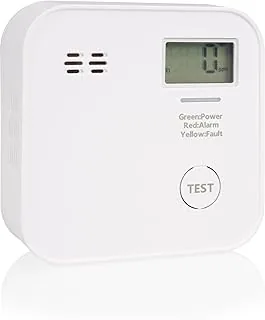 Smartwares czujnik CO - 10 lat baterii - wyświetlacz i wskaźnik LED - Przycisk testowy - FGA-13091