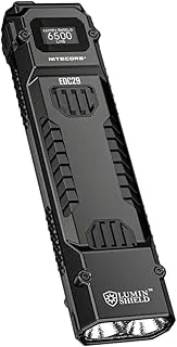 Nitecore EDC29 Luminblade latarka taktyczna, ładowana przez USB, bardzo jasna 6500 lumenów, czas pracy do 61 godzin, czarna