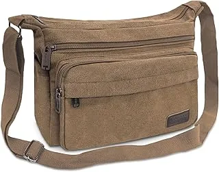 Aucuu Wodoszczelna torba na ramię dla mężczyzn, wielofunkcyjna torba listonoszka, płócienna torba na ramię, płócienna, torba na crossbody, torba robocza, torba męska do szkoły, na podróż, do pracy