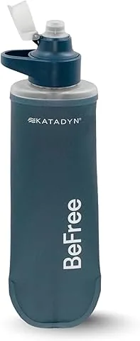 Katadyn BeFree filtr do wody AC 0,5 l – łupkowy niebieski, ultralekka butelka filtrująca z węglem aktywnym i membraną EZ-Clean ™ – zawsze i wszędzie bezpieczna woda pitna, idealny do aktywności na