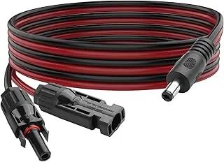 YACSEJAO Złącze panelu słonecznego do DC 5,5 x 2,1 mm, kabel przedłużający Power Extension, 16 AWG, panel słoneczny do kabla do ładowania DC, ładowarka do paneli słonecznych i przenośnego generatora