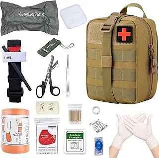 Zestaw pierwszej pomocy, medyczna torba taktyczna, torba medyczna na kemping, polowanie, wędrówki, do domu, do samochodu i przygód, zestaw traumatyczny, wojskowy survival na co dzień, kontrola