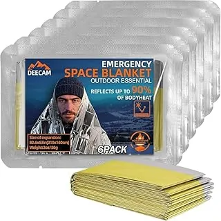 Deecam Mylar termiczne koce survivalowe, na kemping, w nagłych wypadkach, srebrne i złote koce odbijające ciepło na zewnątrz, pierwsza pomoc, wędrówki, wyposażenie kempingowe, podróże