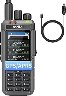 Radtel RT-880G GPS APRS Ham Radio 10 W Walkie Talkie przenośne radio CB 1024 kanały HF SSB Rx z wzmacniaczem krzyżowym, kolorowy wyświetlacz 2,4 cala, akumulator 2400 mAh,