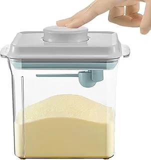 Dozownik mleka w proszku 1700 ml, uszczelniony pojemnik na proszek, przenośne pudełko do przechowywania mleka w proszku do żywności, pojemnik na mleko w proszku z łyżeczką, odporny na wilgoć