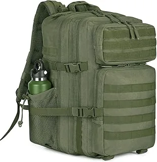 HUNTVP Plecak taktyczny 45 l, wojskowy, plecak szturmowy, duża torba na laptopa, na wędrówki, kemping, podróż, trekking