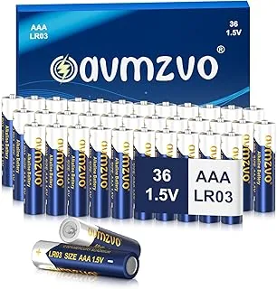 Baterie alkaliczne AAA, LR03, 36 sztuk, 1,5 V, długa żywotność, wydajne, mogą być używane do zabawek, budzików i innych urządzeń elektronicznych