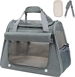 YooxArmor Torba transportowa dla kotów i małych psów, składana, do podróży i samochodu, 45 x 25 x 34 cm, przenośna torba dla psów, do 9 kg
