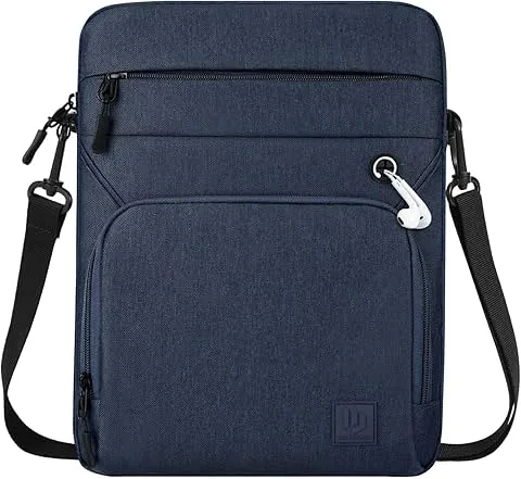 Dadanism etui ochronne na tablet 13 cali z paskiem na ramię do iPad Pro 13" M5/M4, iPad Air 13" M4/M3, iPad Pro 12,9", MacBook Neo 13", MacBook Air 13" M5/M4, Galaxy Tab S10+ 12,4", szaroniebieskie