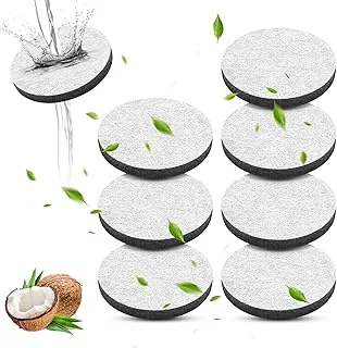 Zestaw 8 filtrów do wody MicroDisc, filtr zastępczy, kompatybilny ze wszystkimi karafkami i butelkami na wodę z filtrem, redukuje PFA, chlor, mikrocząsteczki i inne zanieczyszczenia