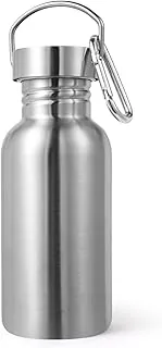 Volhoply Butelka na wodę ze stali nierdzewnej o pojemności 470 ml (srebrna, 1)