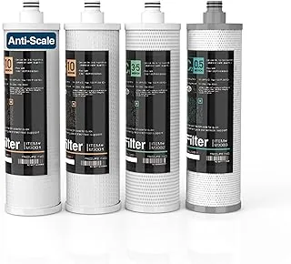 Frizzlife M3005 zestaw wymiennych wkładów filtrujących z ulepszoną funkcją przeciwodkształceniową (4 sztuki) do SK99, SP99, SK99 NEW i SP99 NEW systemu filtrów wody pod zlewem