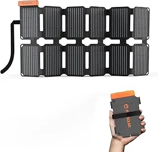 Flexsolar Mini składana ładowarka solarna 36 W, wodoszczelny, panel słoneczny z filmu E, przenośny, z portami USB-A/USB-C/DC, do stacji zasilania, smartfonów, tabletów, powerbanków, outdoorów, na