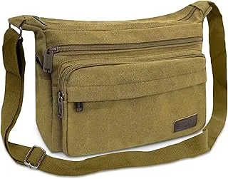 Aucuu Wodoszczelna torba na ramię dla mężczyzn, wielofunkcyjna torba listonoszka, płócienna torba na ramię, płócienna, torba na crossbody, torba robocza, torba męska do szkoły, na podróż, do pracy