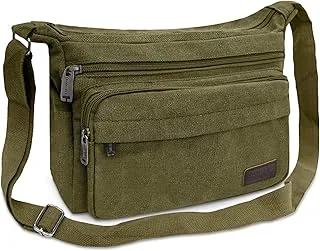 Aucuu Wodoszczelna torba na ramię dla mężczyzn, wielofunkcyjna torba listonoszka, płócienna torba na ramię, płócienna, torba na crossbody, torba robocza, torba męska do szkoły, na podróż, do pracy