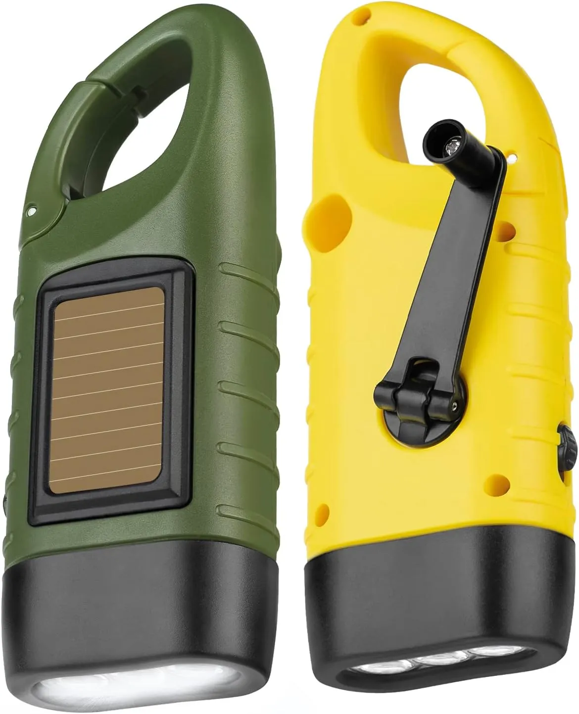 Dynamo-Notfalllampe mit Solar 2er-Pack für Notfallrucksack
